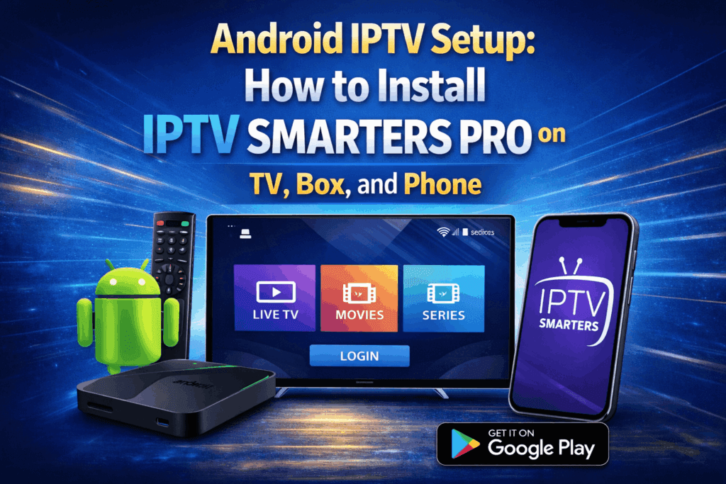 Android IPTV Setup- How to Install IPTV Smarters Pro on TV, Box, and Phone