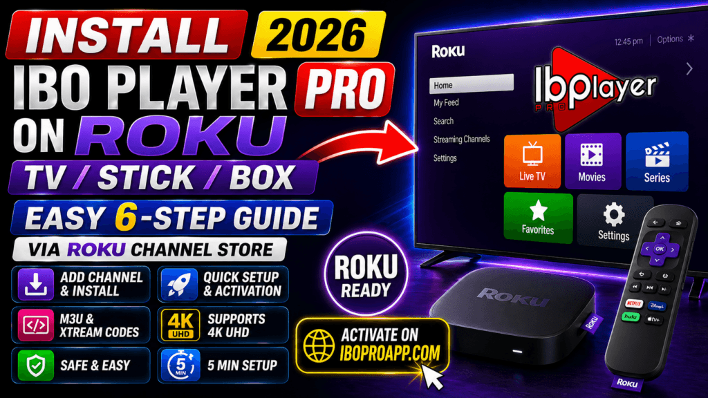 Install Ibo Player Pro on Roku: Easy 2026 Channel Store Guide