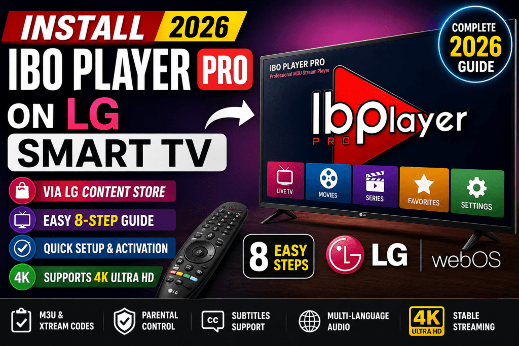 install Ibo Player Pro on LG Smart TV
